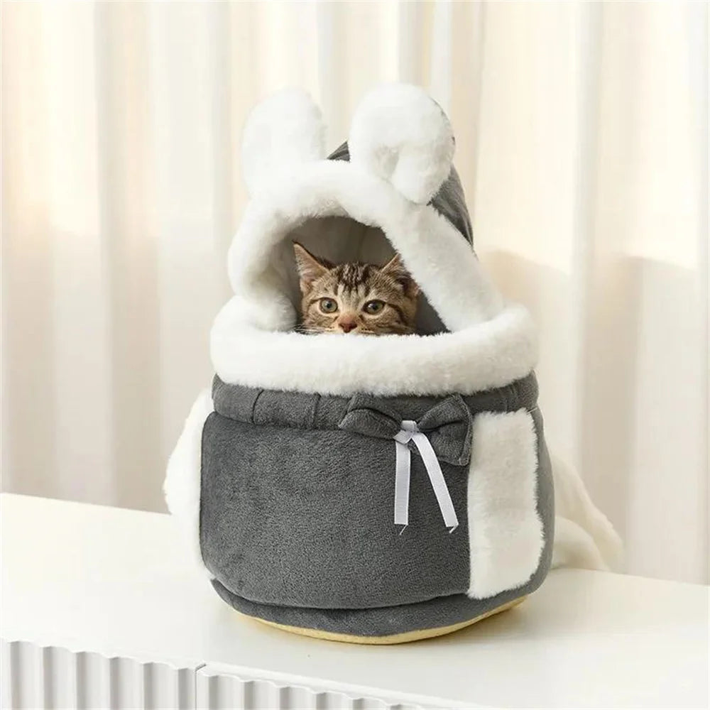 Winter Warm Puppy Carrier Backpack (Outdoor, Travel, Small Breeds)