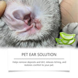 Pet Ear Cleaner — Removes Mites, Dirt & Odor, Soothes Itching, 30ml
