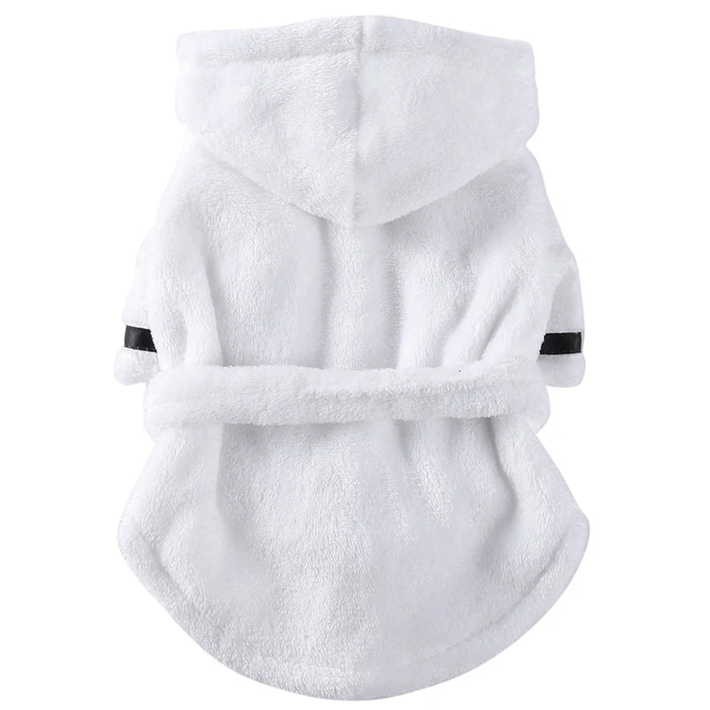 Hooded Dog Bathrobe Pajama — Quick-Drying, Adjustable, S–XL