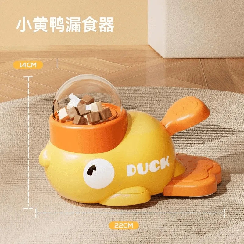 Freeze-Dried Treat Launcher — Duck-Shaped Dispenser for Cats & Dogs