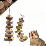 Apple Wood Molar Chew Stick — Skewer Toy for Small Animals
