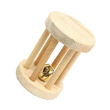 Natural Pine Chew Toys — Roller & Dumbbell Molar Toys for Small Pets