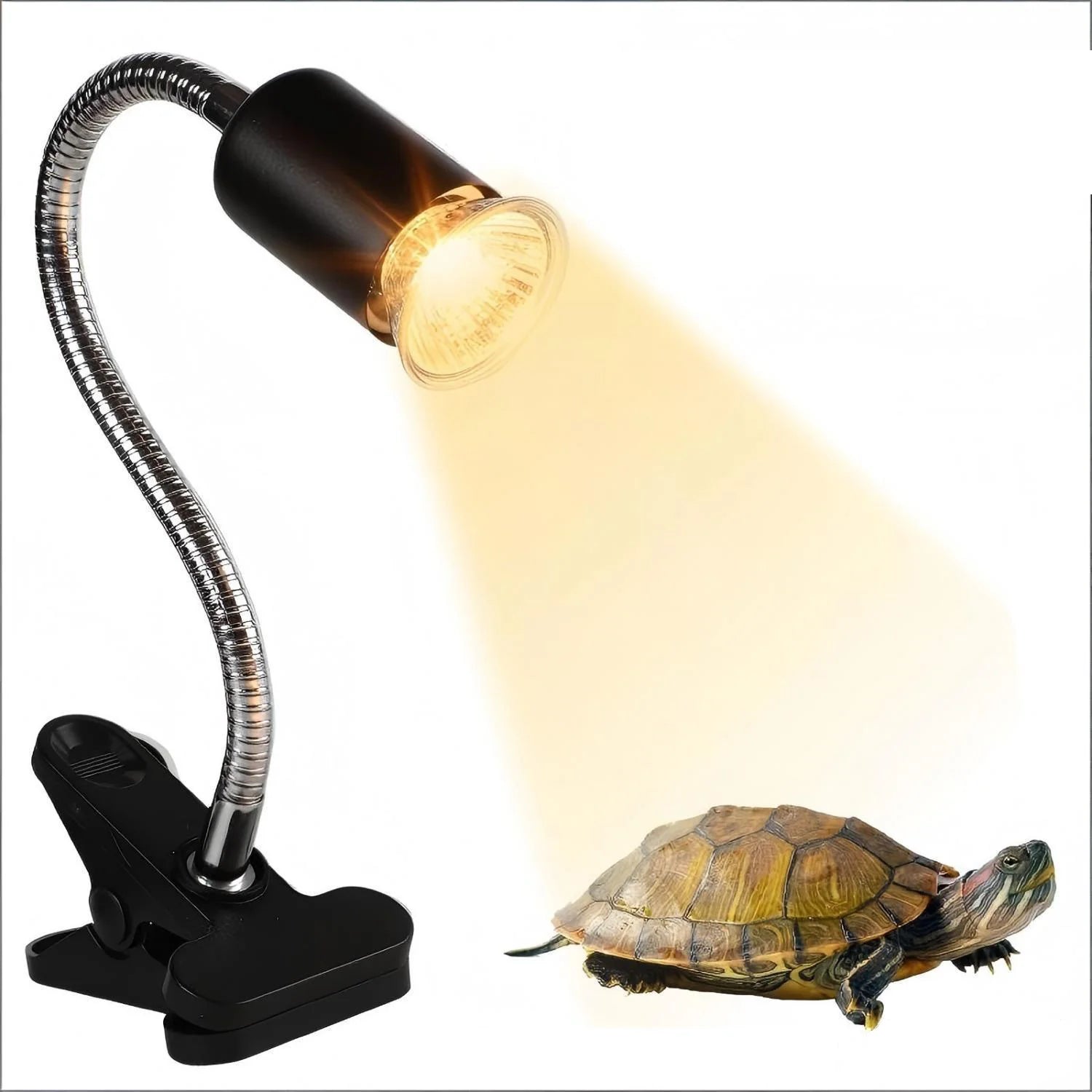 UVA Reptile Light Kit — Clip-On E27 Basking Lamp & Stand