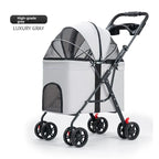 Lightweight Foldable All-Purpose Outdoor Dog Cart for Medium & Large Breeds