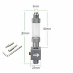 Aquarium CO2 Pressure Regulator with Solenoid Valve (Bubble Meter, Quick-Connect)