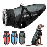 Waterproof Dog Jacket with Built-In Harness