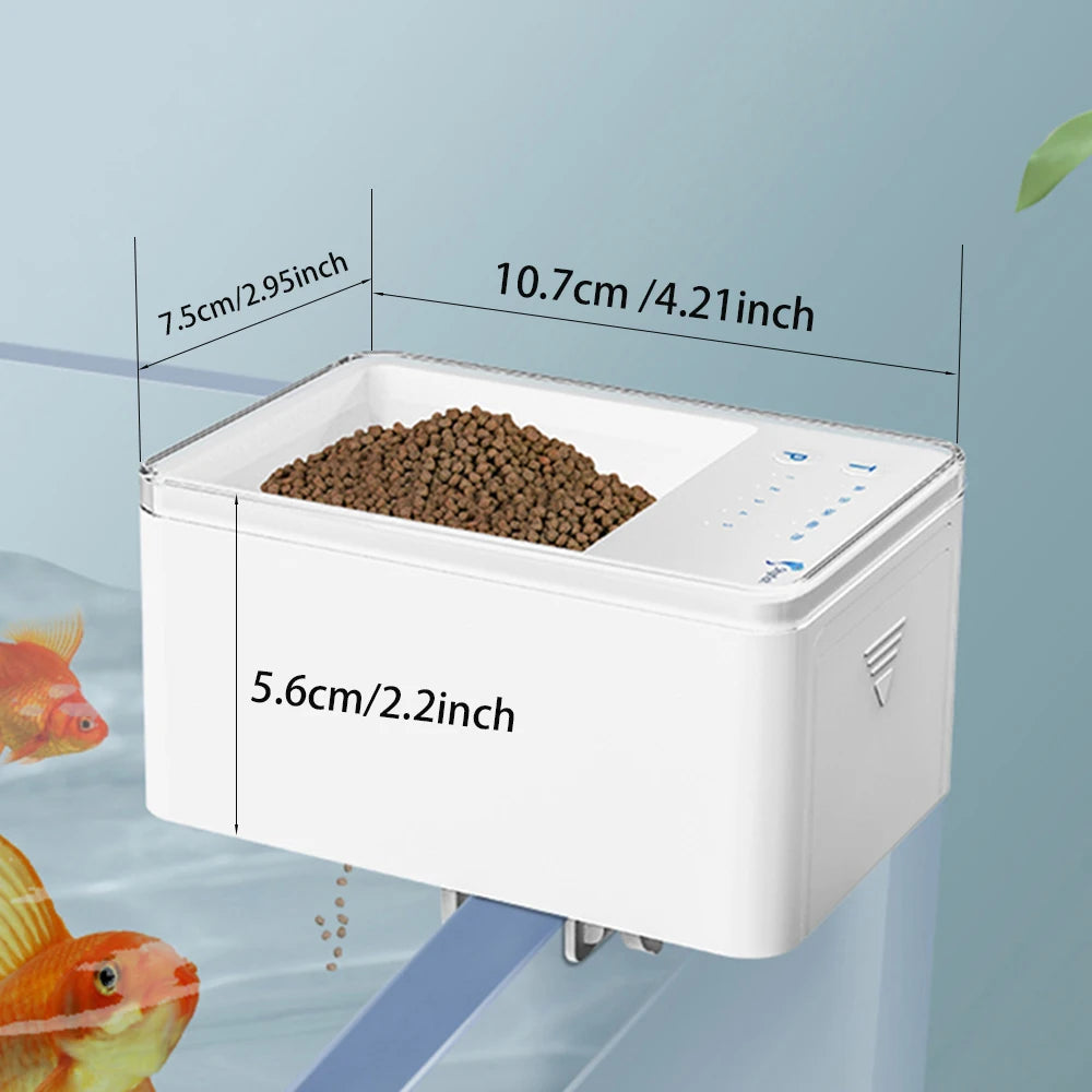 Smart WiFi Auto Fish Feeder with App Control LCD Display 100ml
