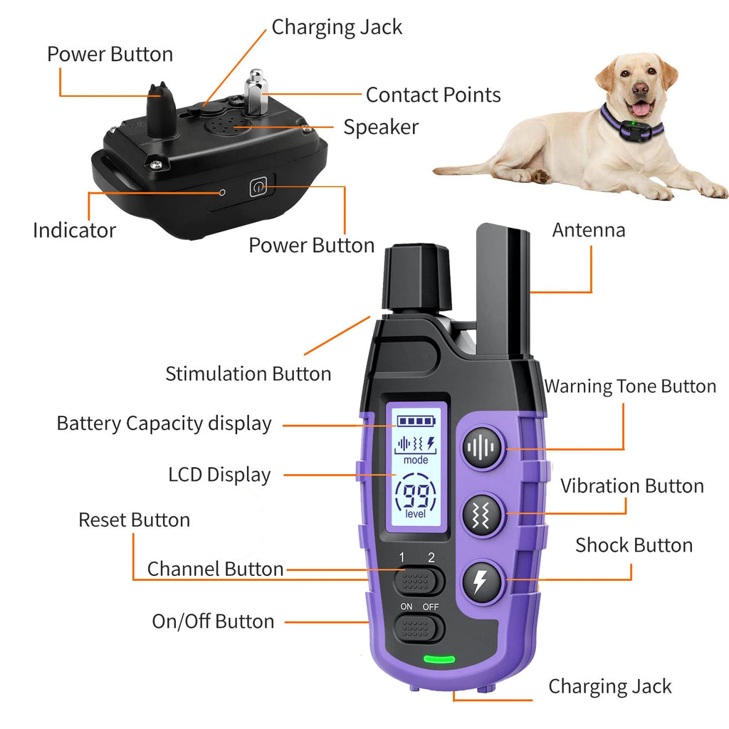 1000M Waterproof Dog Training Collar