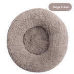 Round Plush Dog Bed