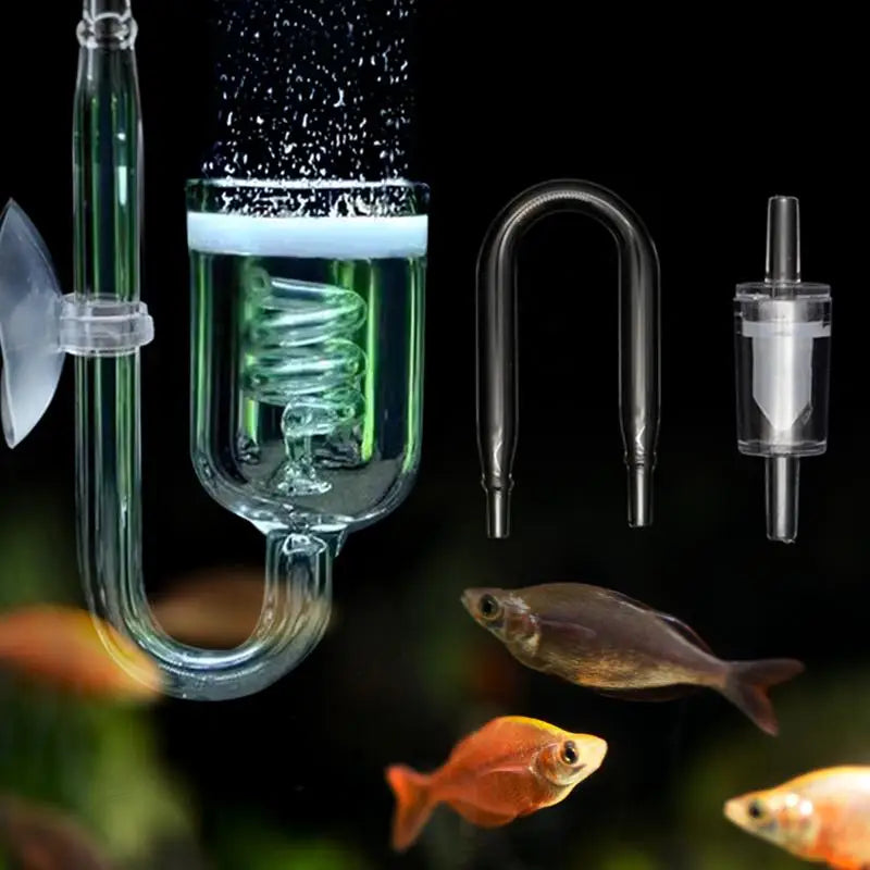 Glass & Acrylic Spiral CO2 Diffuser for Aquariums