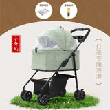 Lightweight Foldable Pet Stroller Universal for Small Dogs Cats Portable Outdoor Travel Cat Carrier Stroller for Walking Pet