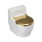 Toilet-Shaped Pet Water Bowl (Stainless Steel, Anti-Spill, Non-Slip)