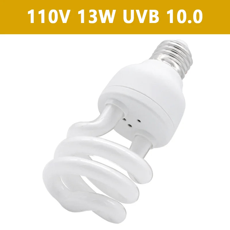 UVB 5.0/10.0 Calcium Supplement Lamp — E27 Basking Bulb, 13W/26W