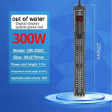 Submersible Aquarium Heater with LCD Display (500W, Digital, Adjustable)