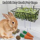 Metal Hay Rack Feeder — Mess-Free Grass Holder for Rabbits & Guinea Pigs