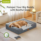 XL Orthopedic Dog Bed with Cooling Gel Memory Foam, 42in