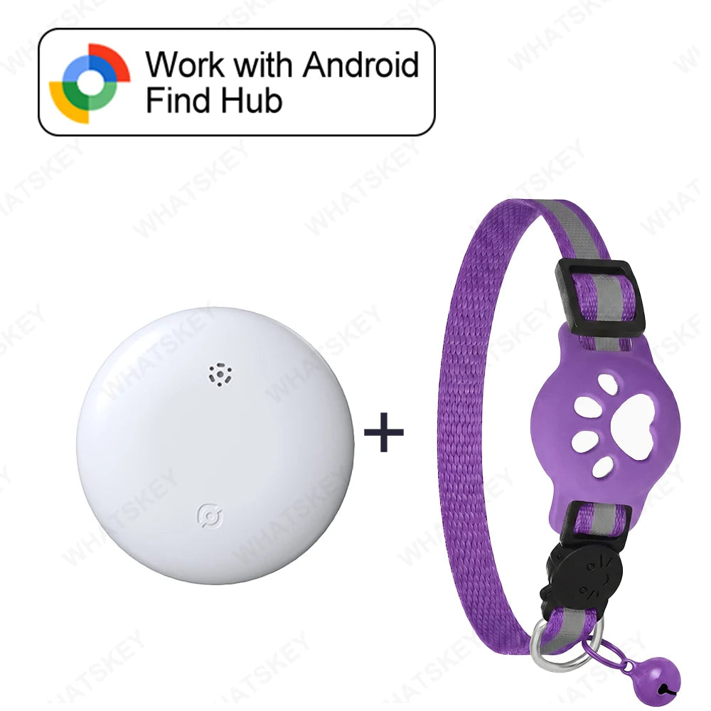 Multi-Purpose GPS Tracker for Pets & Vehicles - Google Find My Collar & Necklace