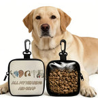 Mini Dog Treat Pouch (Lightweight, Hook Clip, Zipper Closure)