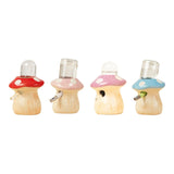 Ceramic Mushroom Water Bottle — Leakproof Stand for Small Pets