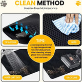 Large Waterproof Cat Litter Mat (Easy-Clean Pet Toilet Mat)
