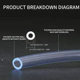 DIY Aquarium CO2 System Tubing (2m, Planted Tank CO2 Hose)