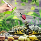 Stainless Steel Feeding Tweezers — Rubber-Tip Tongs for Reptiles & Terrariums