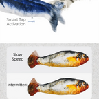 Electric Plush Wagging Fish Cat Toy — 3 Flapping Modes Tap-Activated Motion Sensor (1–3 Pack)