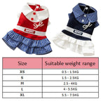 Cute Bowknot Cat & Dog Dress Shirt — Soft Breathable Preppy Style Summer Pet Clothes
