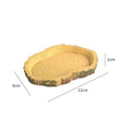 Resin Feeding Tray for Reptiles & Turtles — Odor-Free Food Bowl