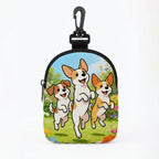 Dog Training Treat Bag (Large Capacity, Cartoon Print, Waterproof, Hook Buckle)
