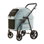 Bello Premium Foldable 4-Wheel Pet Stroller for Large Dogs — New Design Travel Carrier