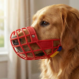 Adjustable Anti-Bite Dog Muzzle (Buckle, Stops Barking, All Breeds)