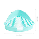 Rabbit Corner Litter Box — Compact Potty Trainer for Small Pets
