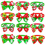 Christmas Pet Bow Tie Bandana 50-Pack (Dog & Cat Accessory)