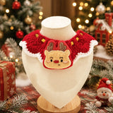 Handmade Crochet Christmas Collar Set (Elk & Gingerbread)