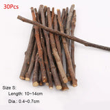 Natural Apple Wood Chew Sticks — Teeth Grinding Sticks for Small Pets