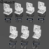 Acrylic Fish Tank Glass Clips (4pcs, 5.5–15mm, Aquarium Lid Support)