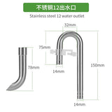 Stainless Steel Aquarium Filter Inlet & Outlet Tubes (Shrimp Safe)