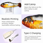 Electric Wagging Tail Fish Cat Toy — Motion Sensor Tap-Activated Type-C Charging (1–3 Pack)