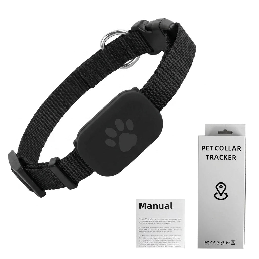 Waterproof GPS Collar Tracker with Apple Find My - Real-Time, Global