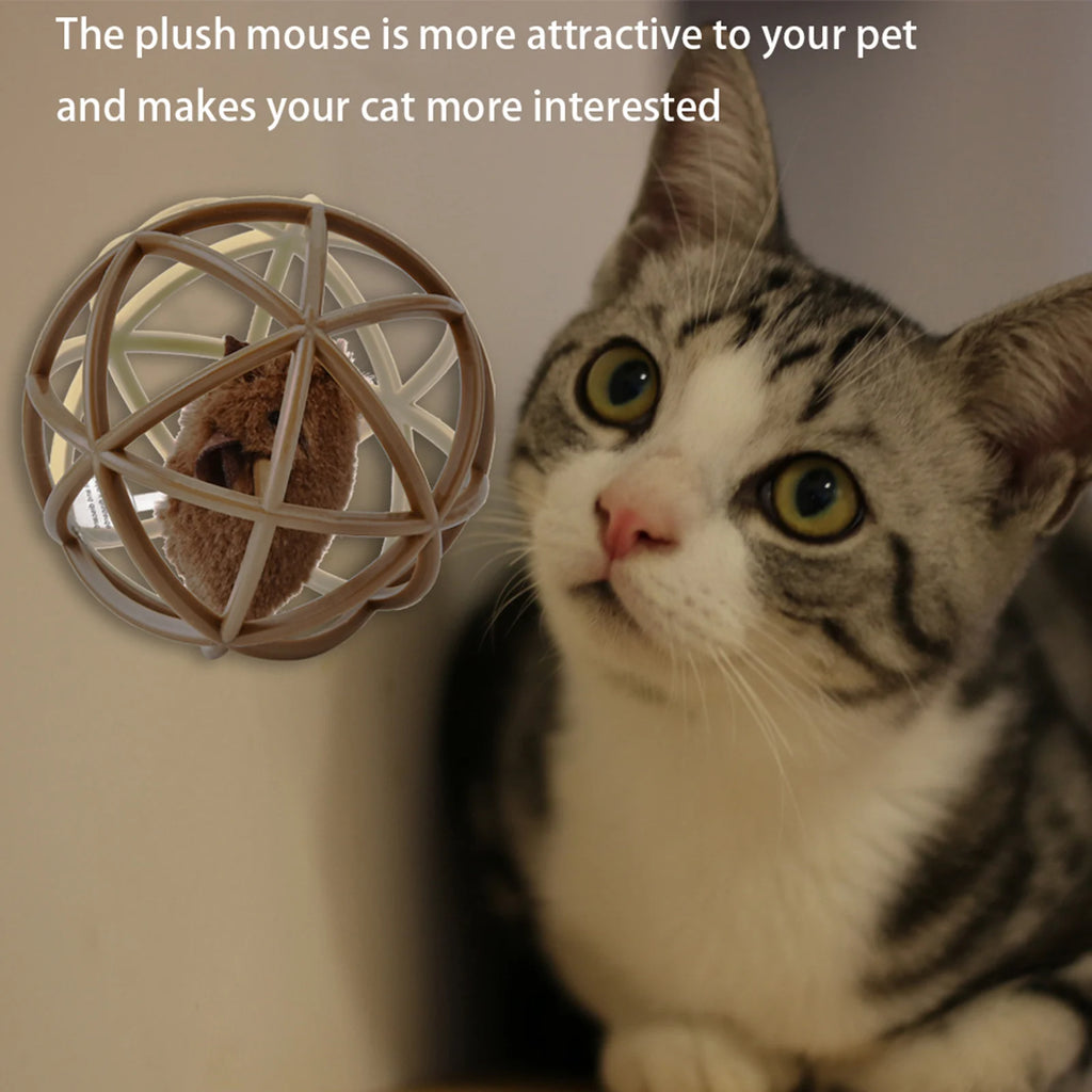 Sisal Ball Puzzle Mouse Toy — Claw & Molar Grinding Cat Ball