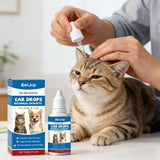 Natural Pet Ear Drops — Anti-Itch Wax Dissolving Cleaner, 30ml