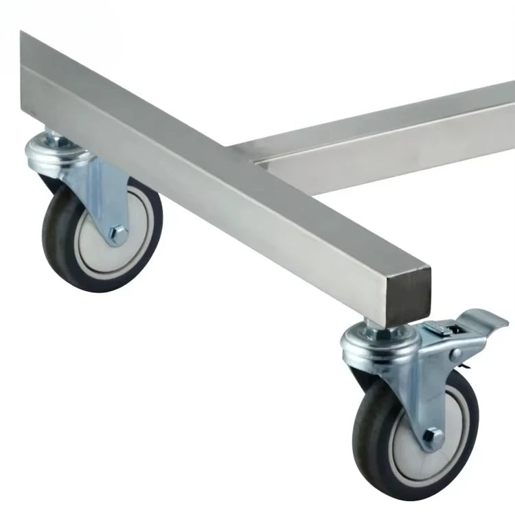 Stainless Steel Veterinary Medical Trolley Cart for Vet Clinics & Hospitals