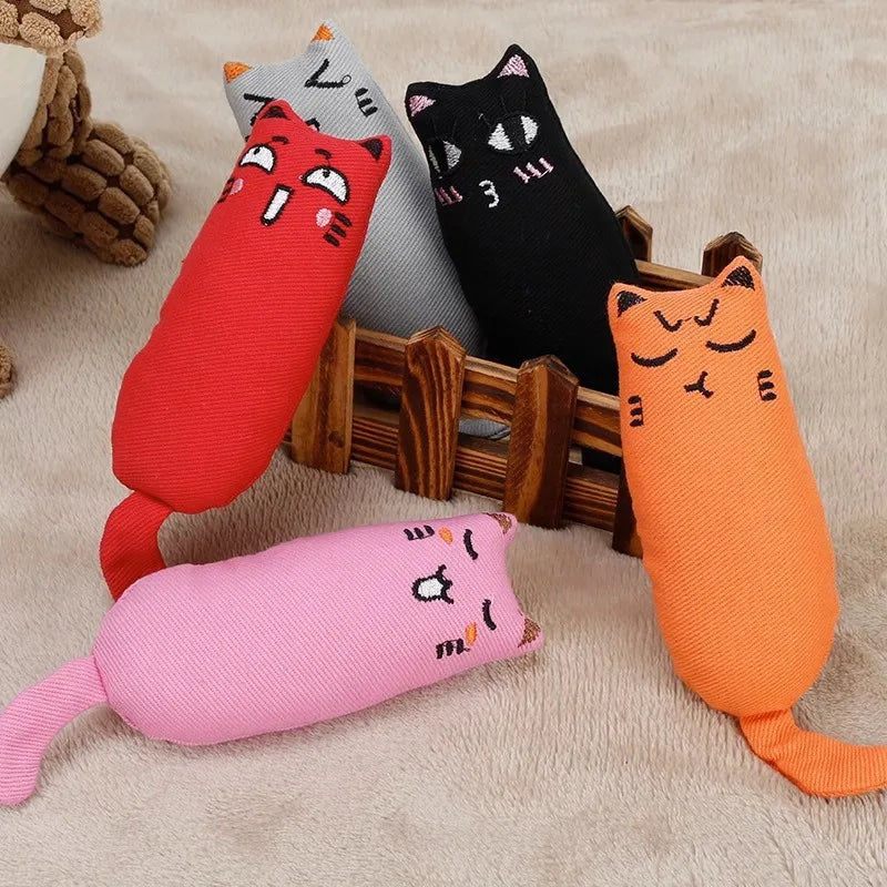 Crinkle Catnip Kicker Toy for Cats