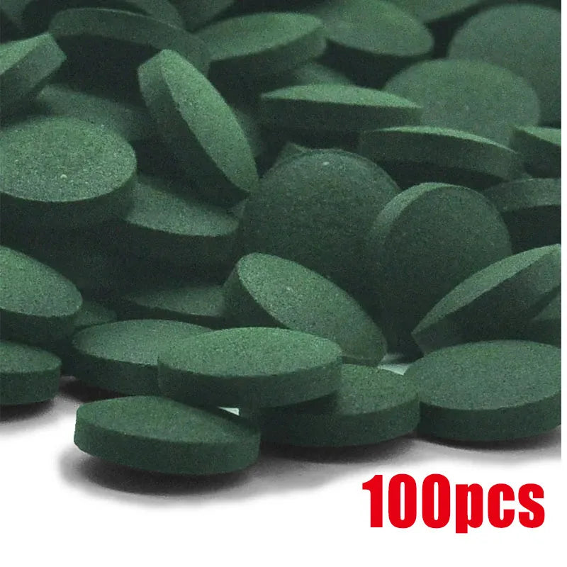 High-Purity Spirulina Tablets for Fish & Shrimp (50–1000pcs, Seaweed Enriched)