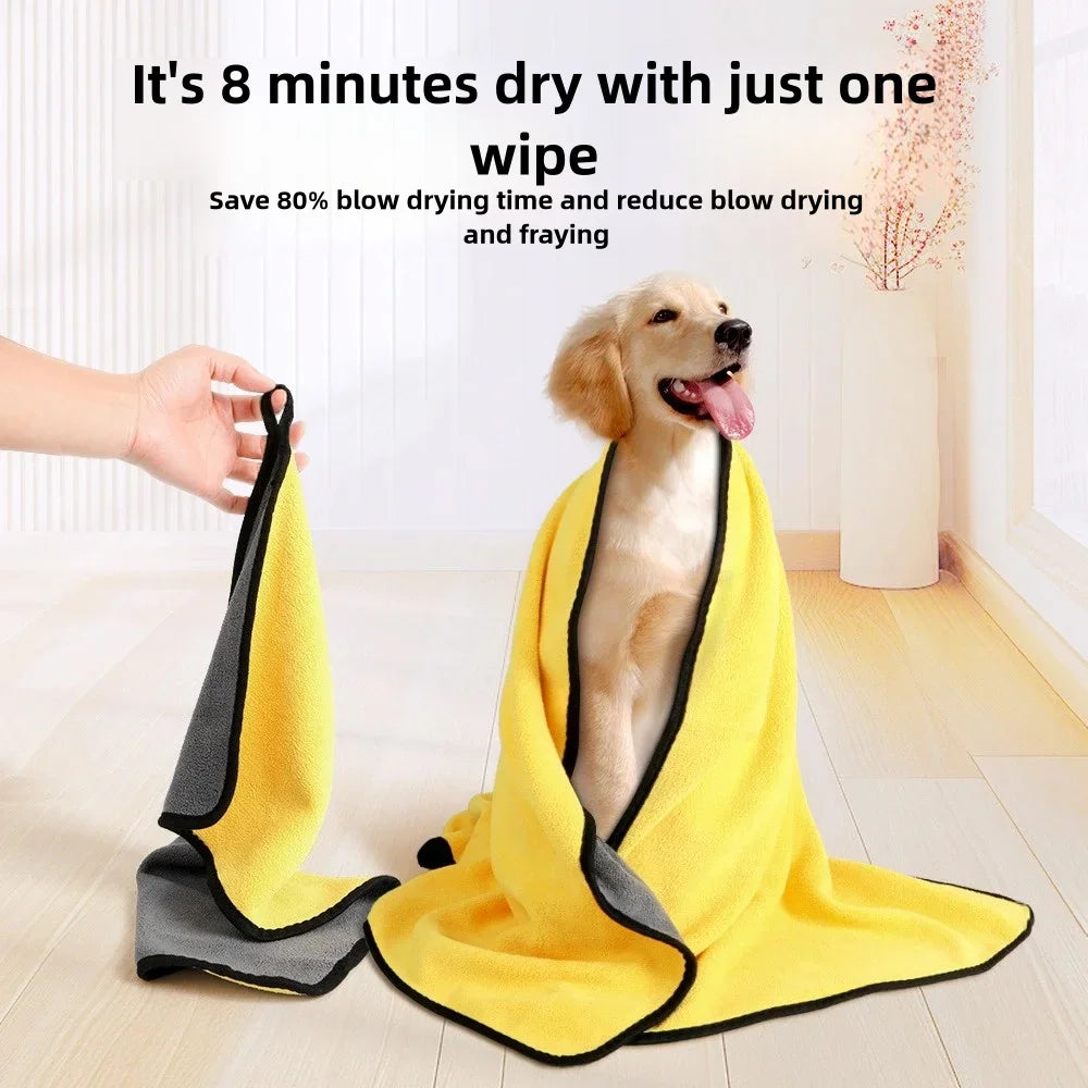 Extra-Thick Pet Absorbent Towel — Strong Quick-Drying, Multiple Sizes