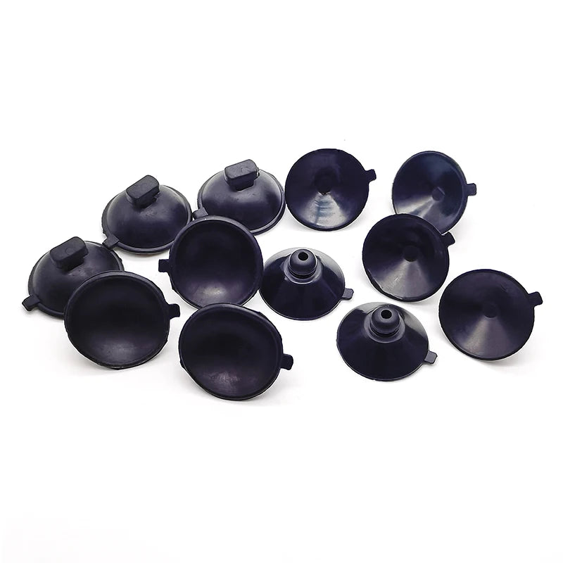 Aquarium Suction Cup Holders (10-Pack, Black, Glass Tank Clips)