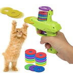 Flying Disc Launcher Toy — Interactive Chase Toy for Cats & Dogs