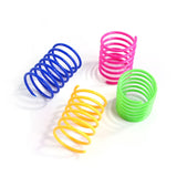 Heavy-Gauge Cat Spring Coil Toys — Bright Colors, 4 to 20-Pack
