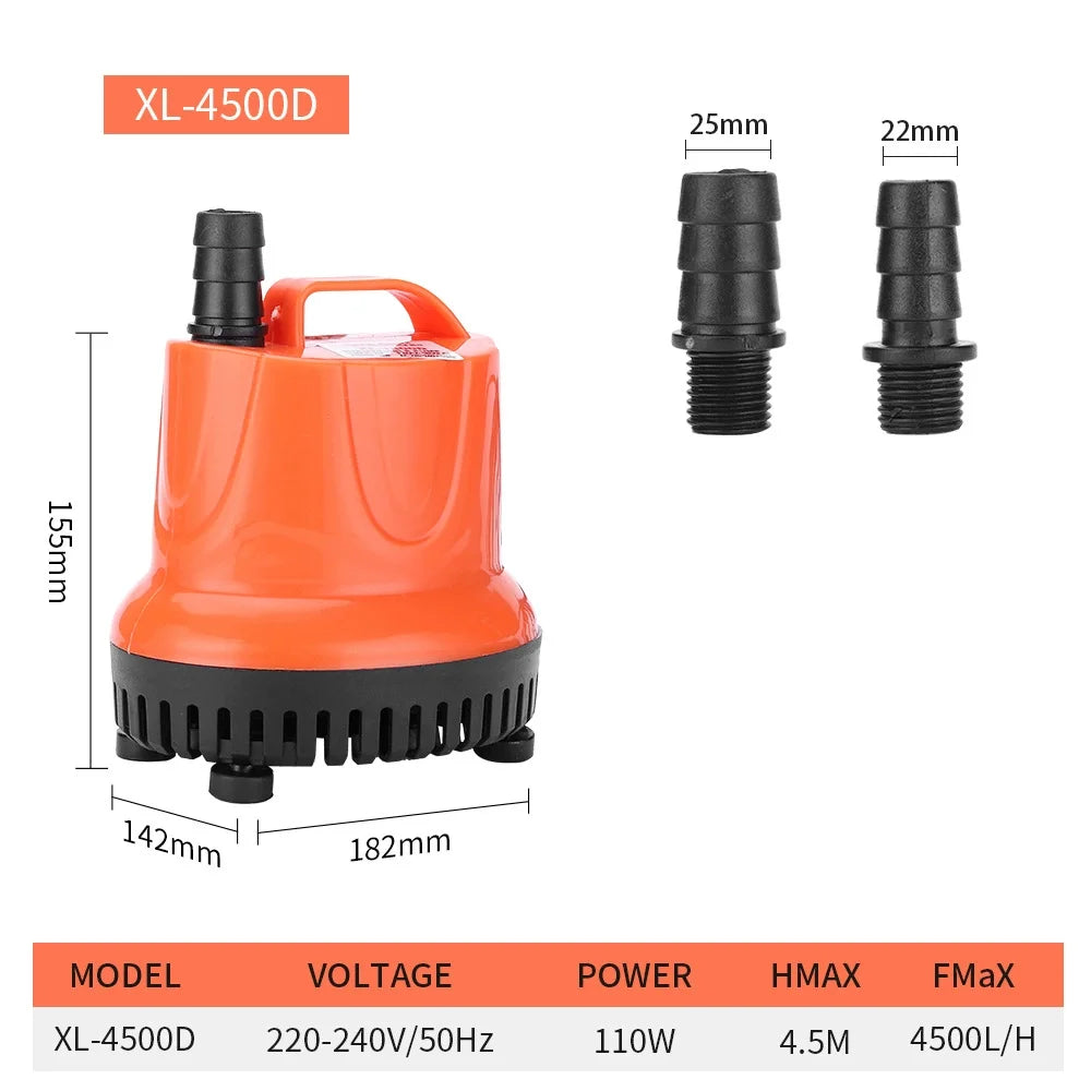 Multi-Function Submersible Aquarium Pump 30–110W